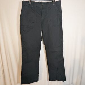 Lee Comfort Waistband Black Chino Pants Casual Straight Leg Unisex Regular